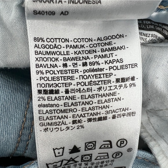 Levi’s 711 Ripped Blue Skinny Jeans Size 29 Women’s - Picture 7 of 8